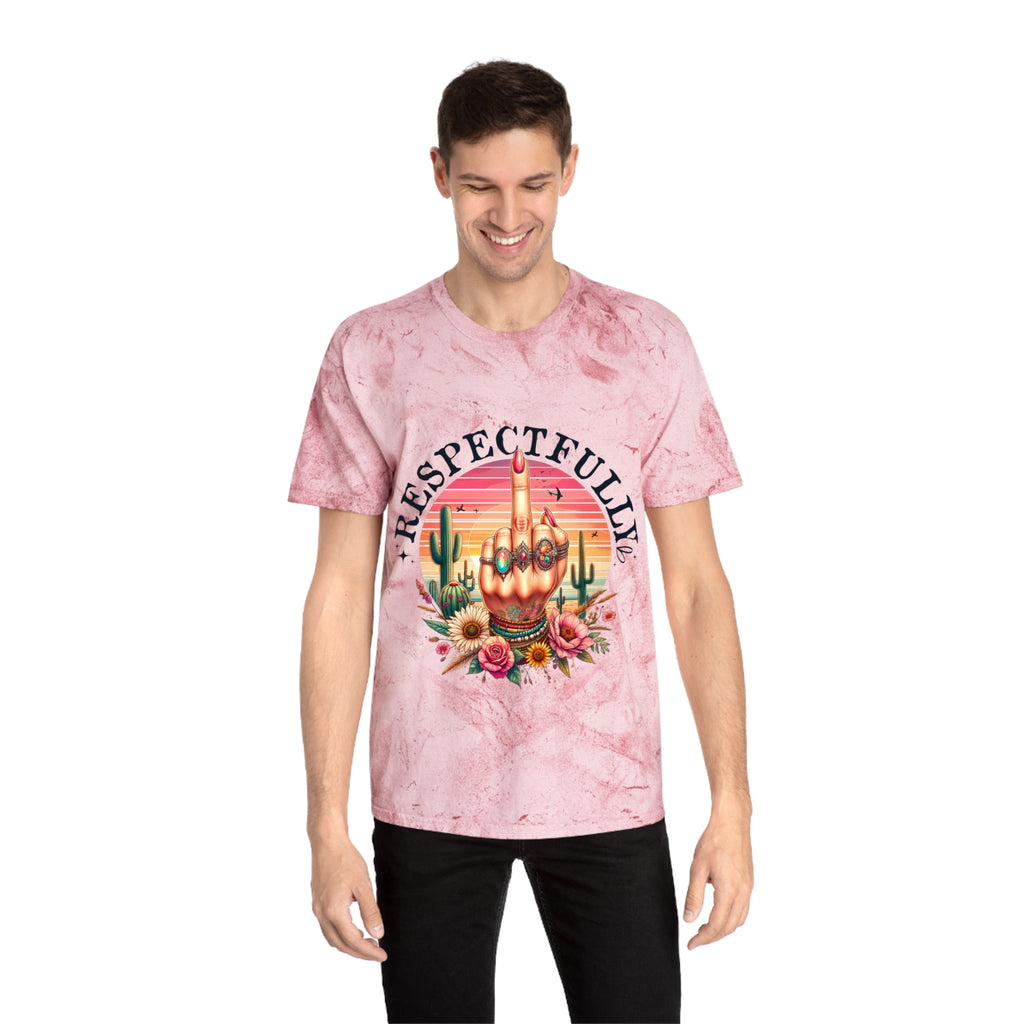 Respectfully Middle Finger T-Shirt — Retro Desert Graphic Tee