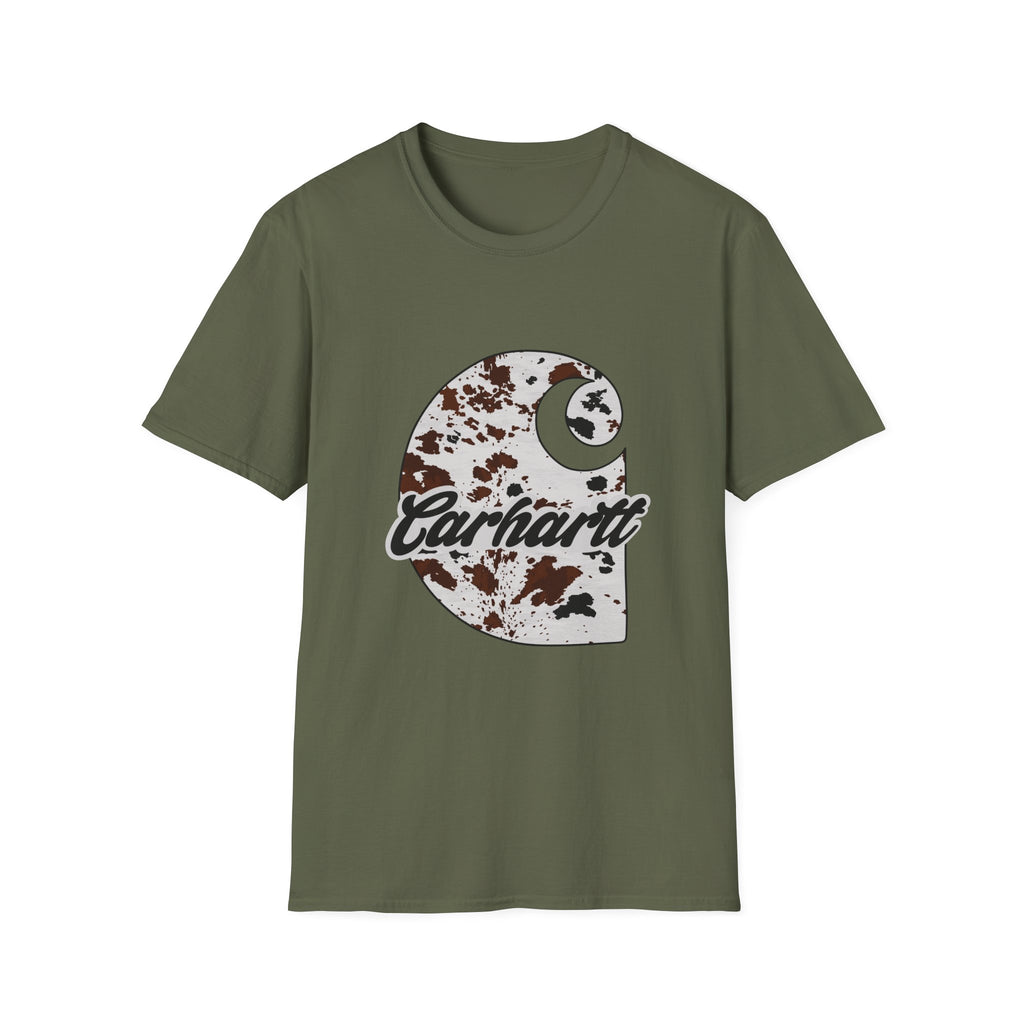 Cow Print Carhartt Logo T-Shirt