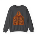 Fall Y'all Crewneck Sweatshirt — Rustic Pumpkin Leather Tag Design