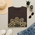 Leopard Sunflower Tee — Women's Animal Print Floral T-Shirt