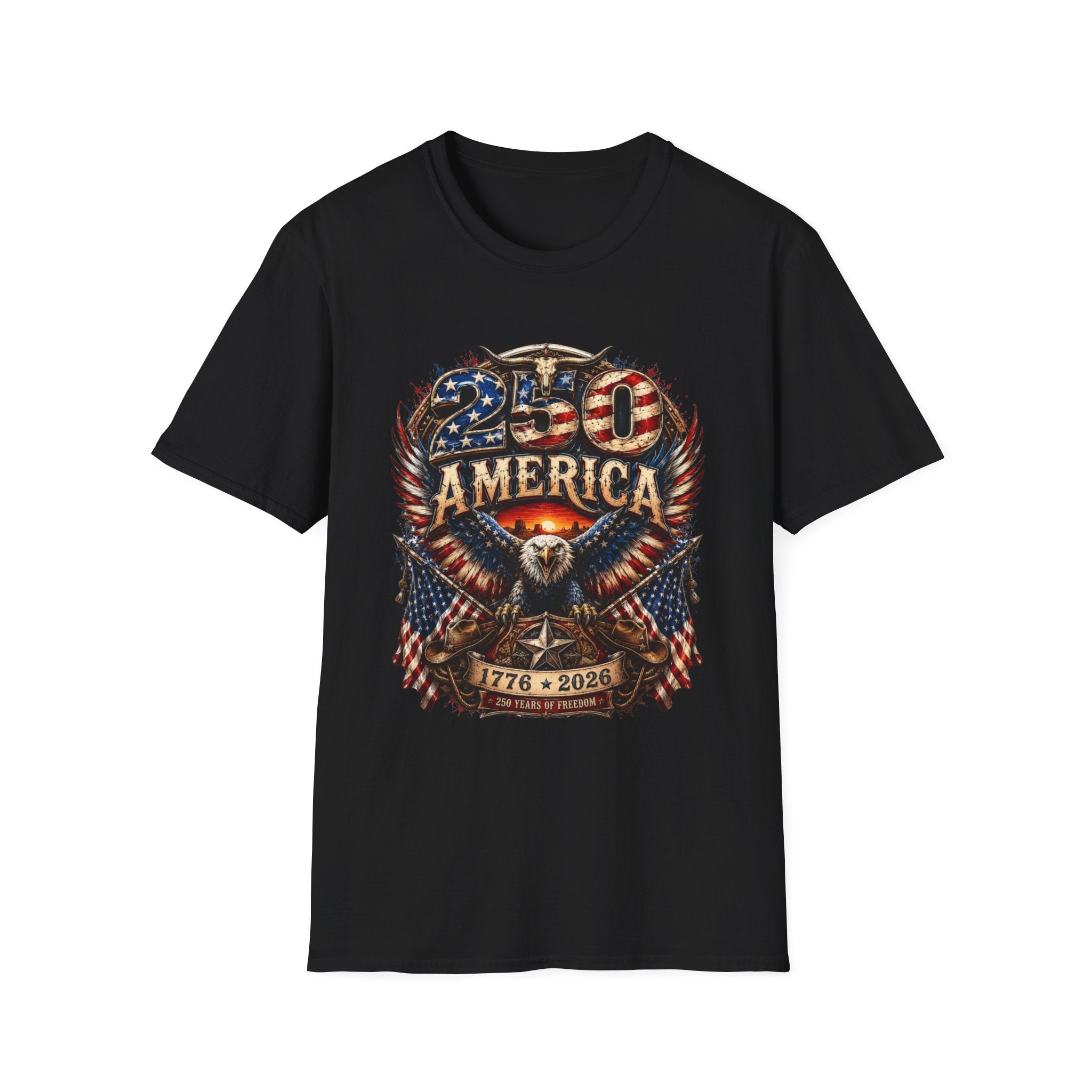 250 America Eagle Graphic T-Shirt — Patriotic 1776–2021 Anniversary Tee