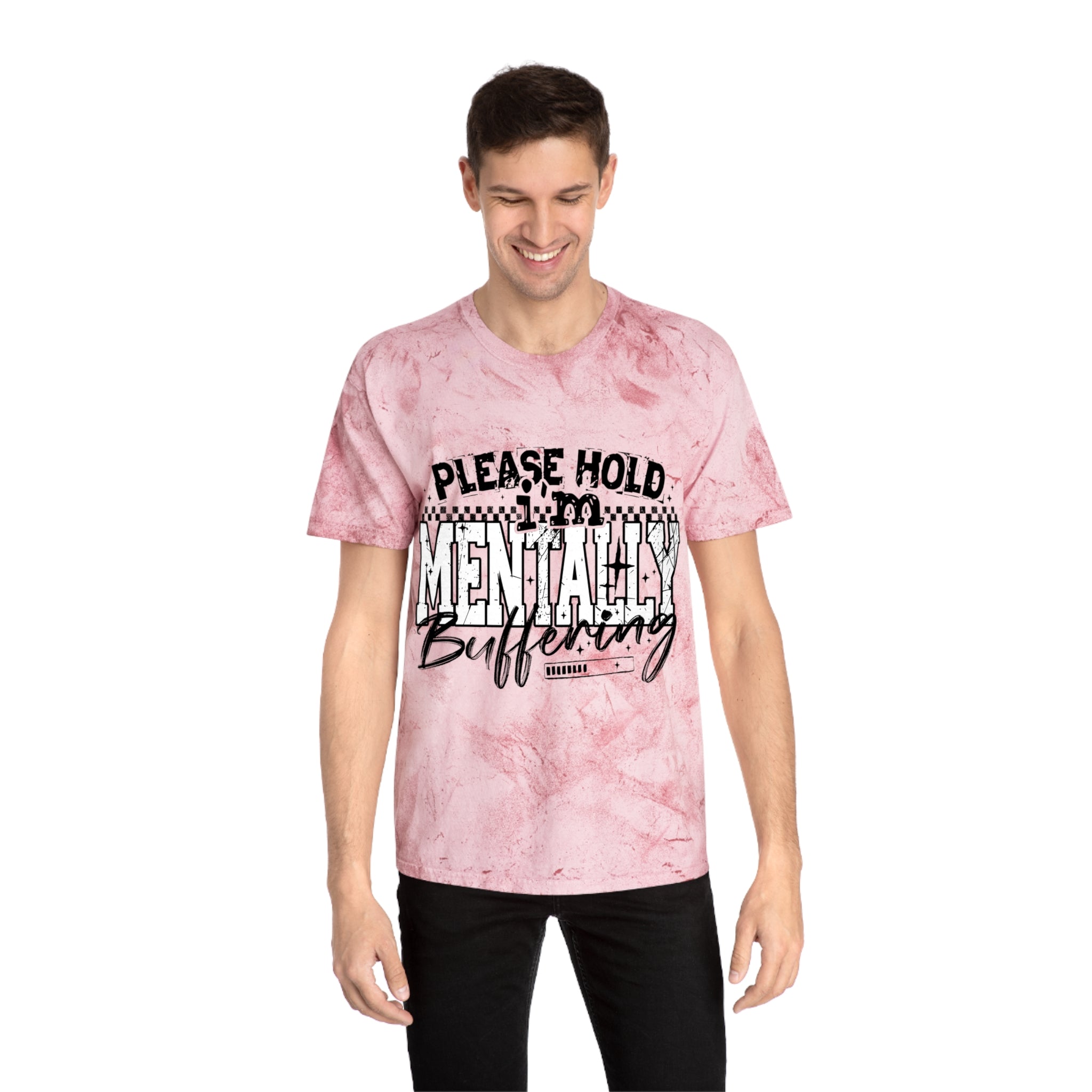 Please Hold I’m Mentally Buffering T-Shirt — Funny Mental Health Graphic Tee
