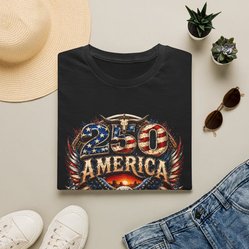 250 America Eagle Graphic T-Shirt — Patriotic 1776–2021 Anniversary Tee
