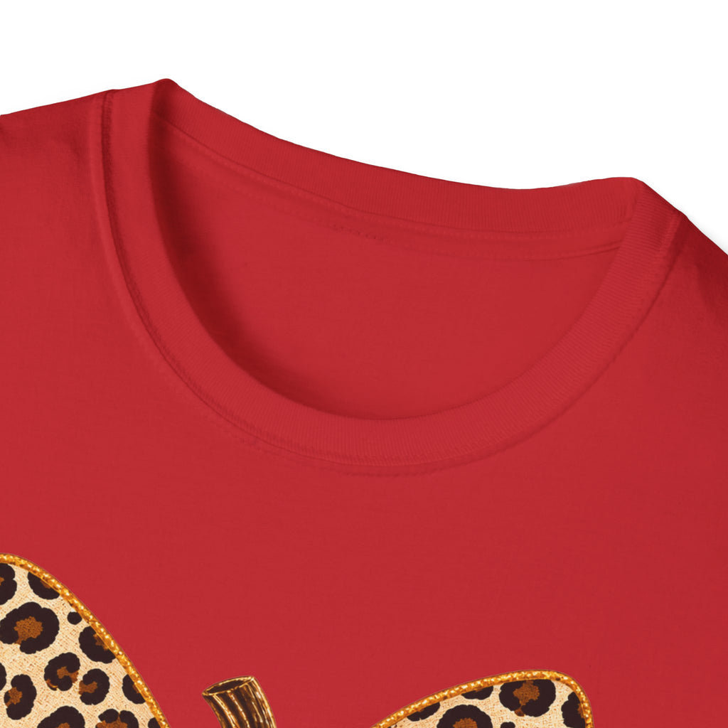 Leopard Bow Football Pumpkin T-Shirt