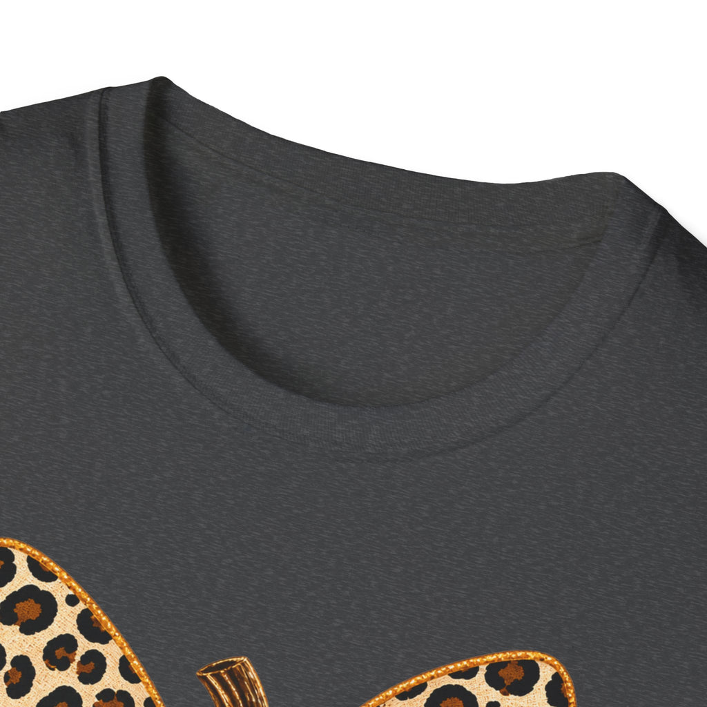 Leopard Bow Football Pumpkin T-Shirt