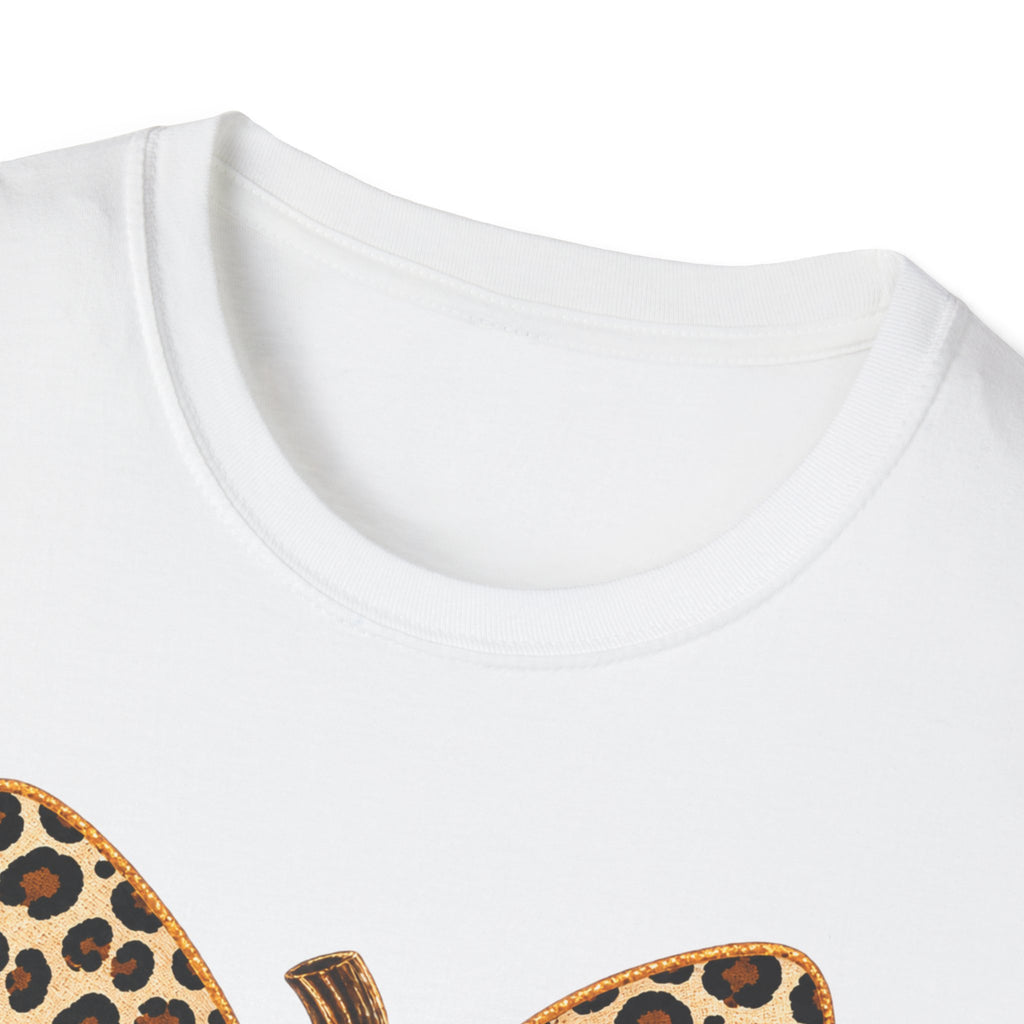 Leopard Bow Football Pumpkin T-Shirt