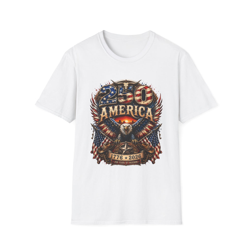 250 America Eagle Graphic T-Shirt — Patriotic 1776–2021 Anniversary Tee