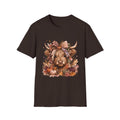 Highland Cow Fall T-Shirt — Pumpkin & Plaid Autumn Graphic Tee