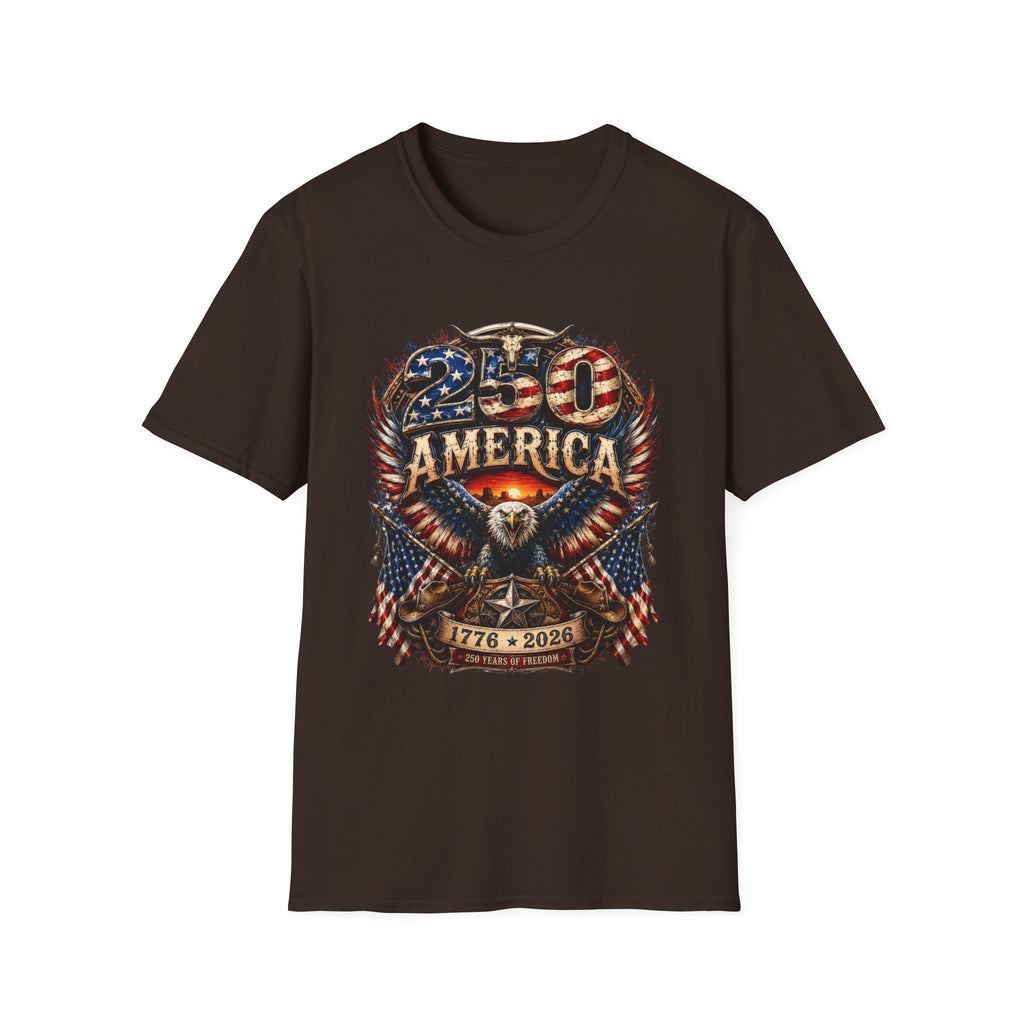 250 America Eagle Graphic T-Shirt — Patriotic 1776–2021 Anniversary Tee