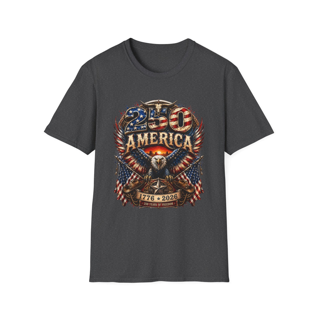 250 America Eagle Graphic T-Shirt — Patriotic 1776–2021 Anniversary Tee