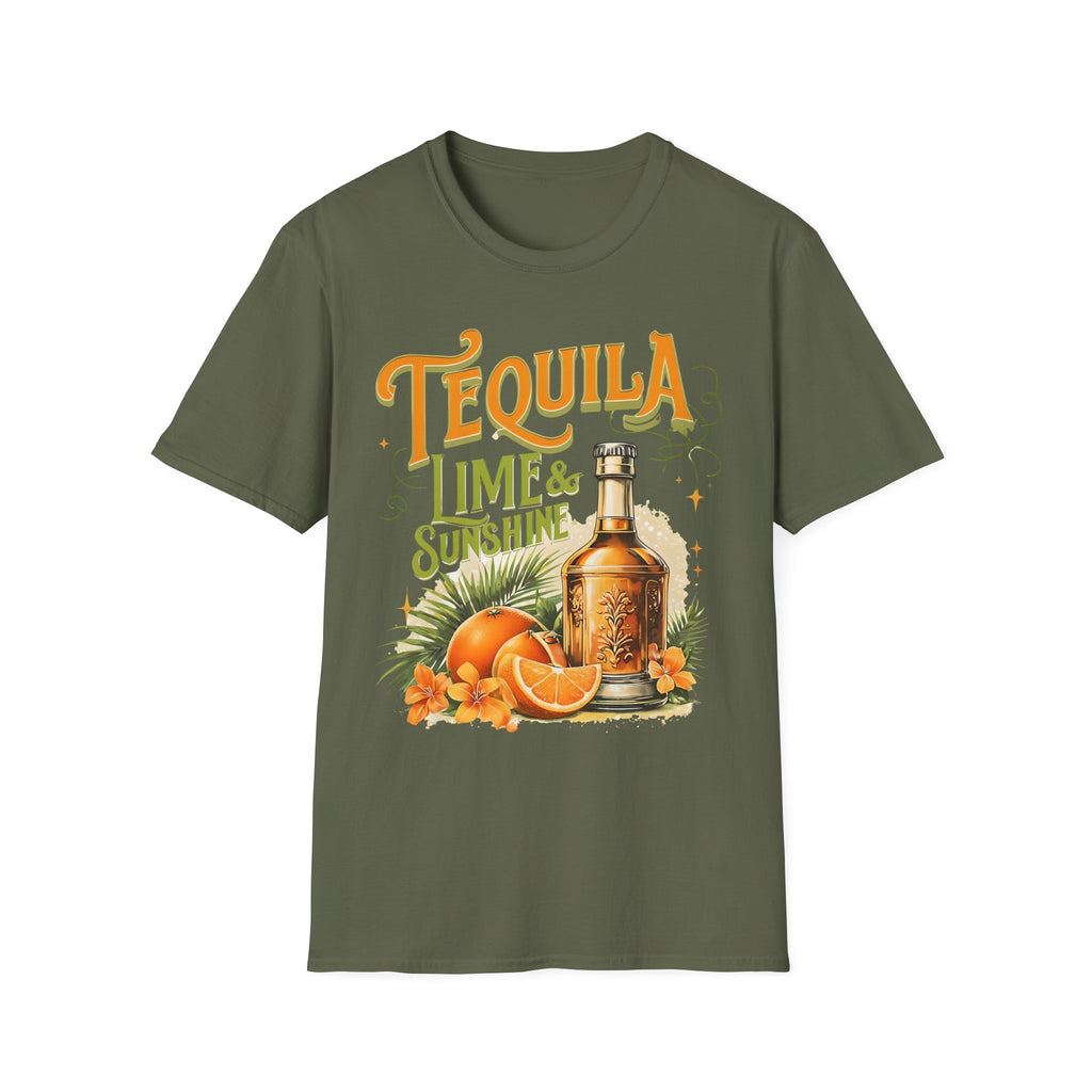 Tequila Lime & Sunshine T‑Shirt — Retro Citrus Cocktail Graphic Tee