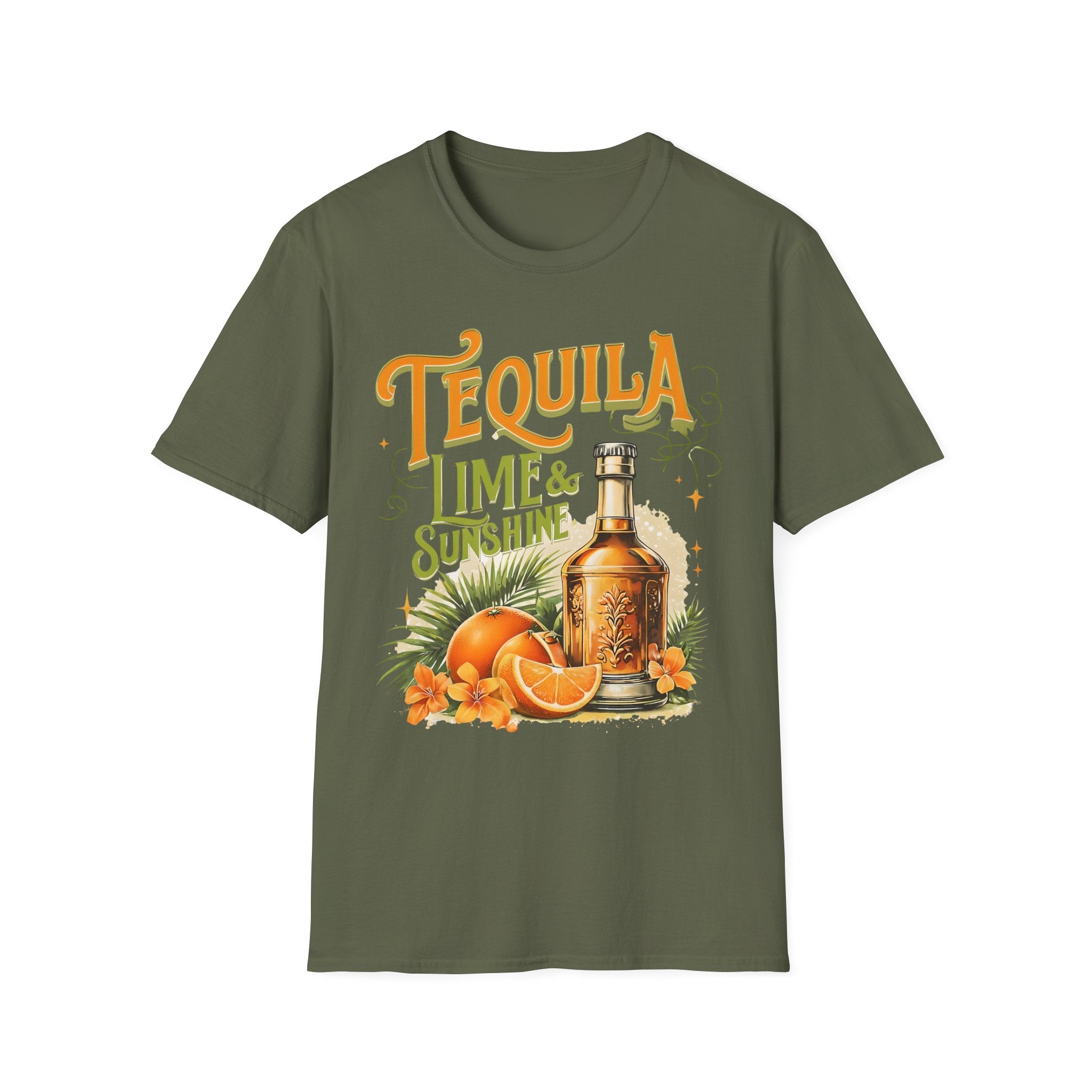 Tequila Lime & Sunshine T‑Shirt — Retro Citrus Cocktail Graphic Tee