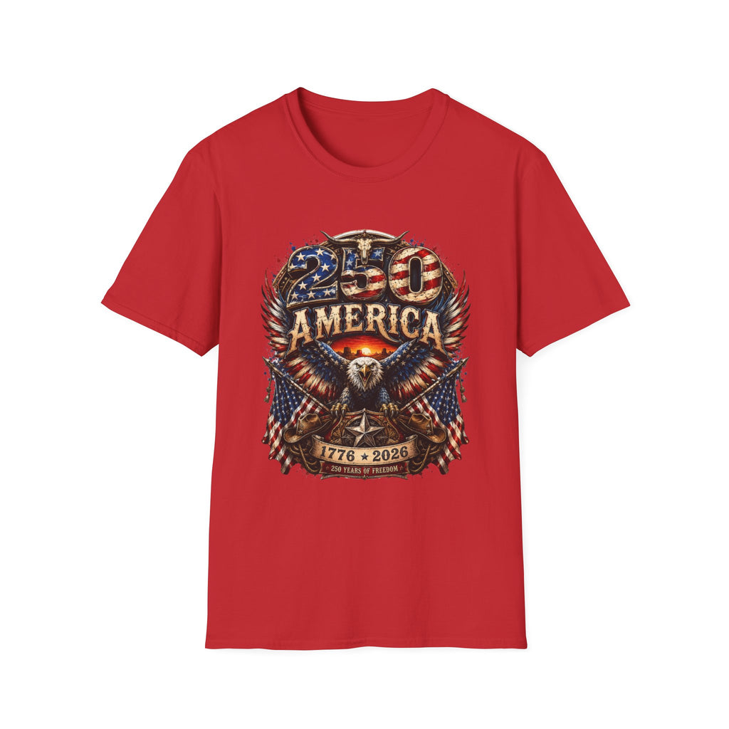 250 America Eagle Graphic T-Shirt — Patriotic 1776–2021 Anniversary Tee