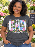 Make Heaven Crowded floral graphic tee