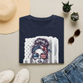 USA Flag Sunglasses T-Shirt — American Patriotic Hair-Band Graphic Tee