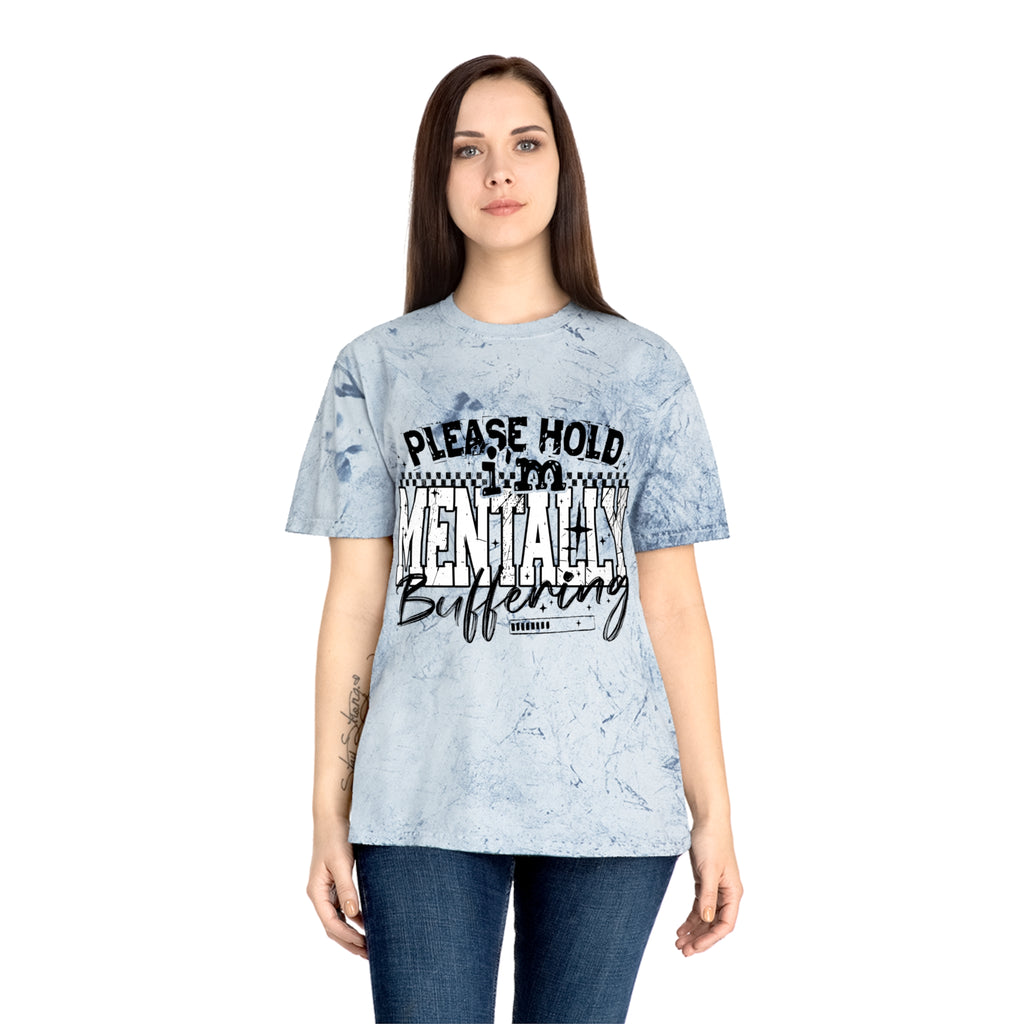 Please Hold I’m Mentally Buffering T-Shirt — Funny Mental Health Graphic Tee