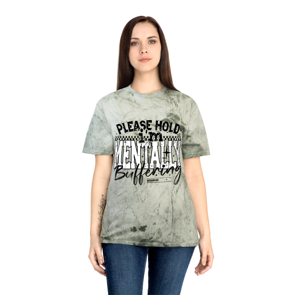 Please Hold I’m Mentally Buffering T-Shirt — Funny Mental Health Graphic Tee