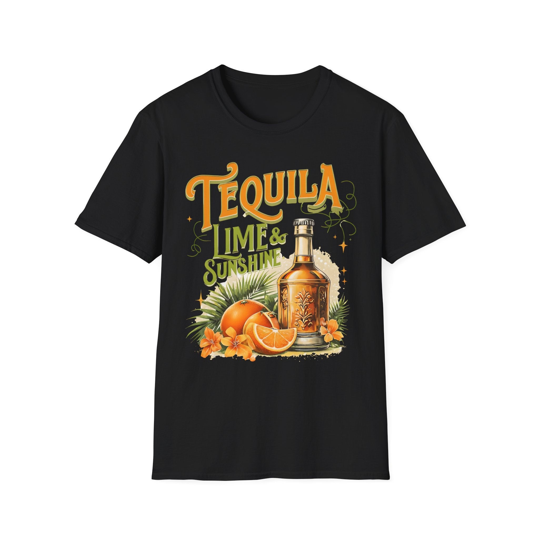 Tequila Lime & Sunshine T‑Shirt — Retro Citrus Cocktail Graphic Tee