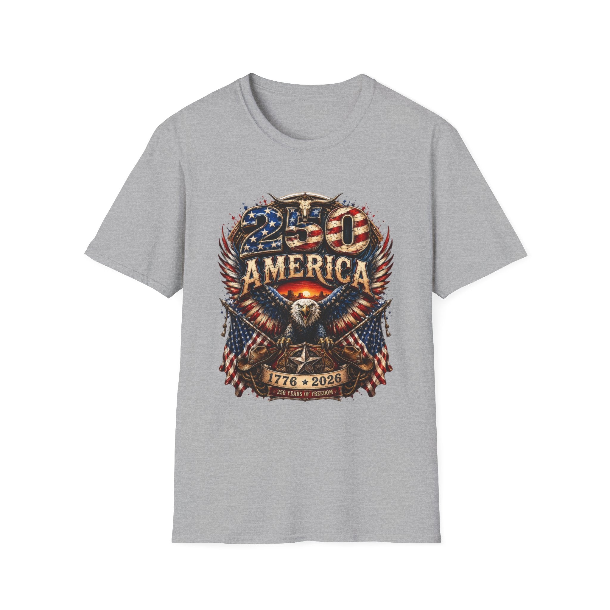 250 America Eagle Graphic T-Shirt — Patriotic 1776–2021 Anniversary Tee