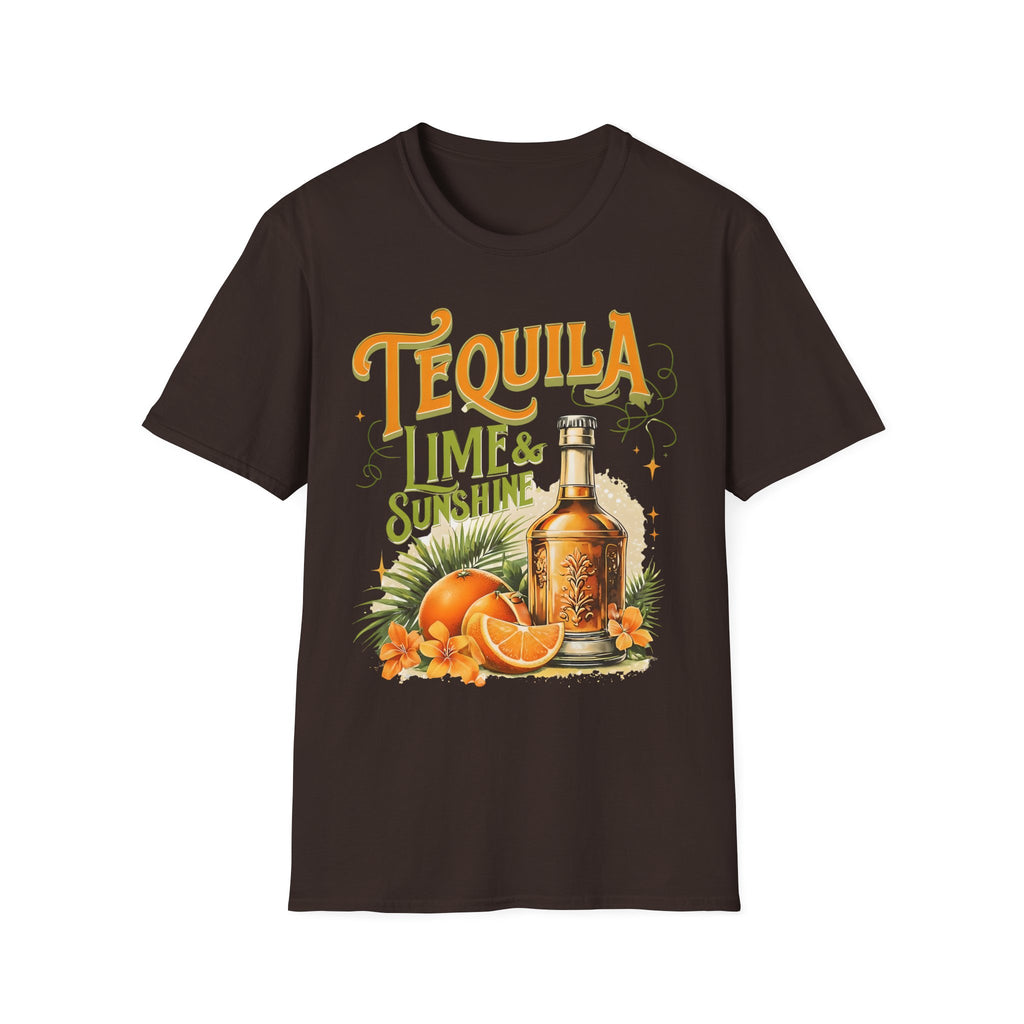 Tequila Lime & Sunshine T‑Shirt — Retro Citrus Cocktail Graphic Tee