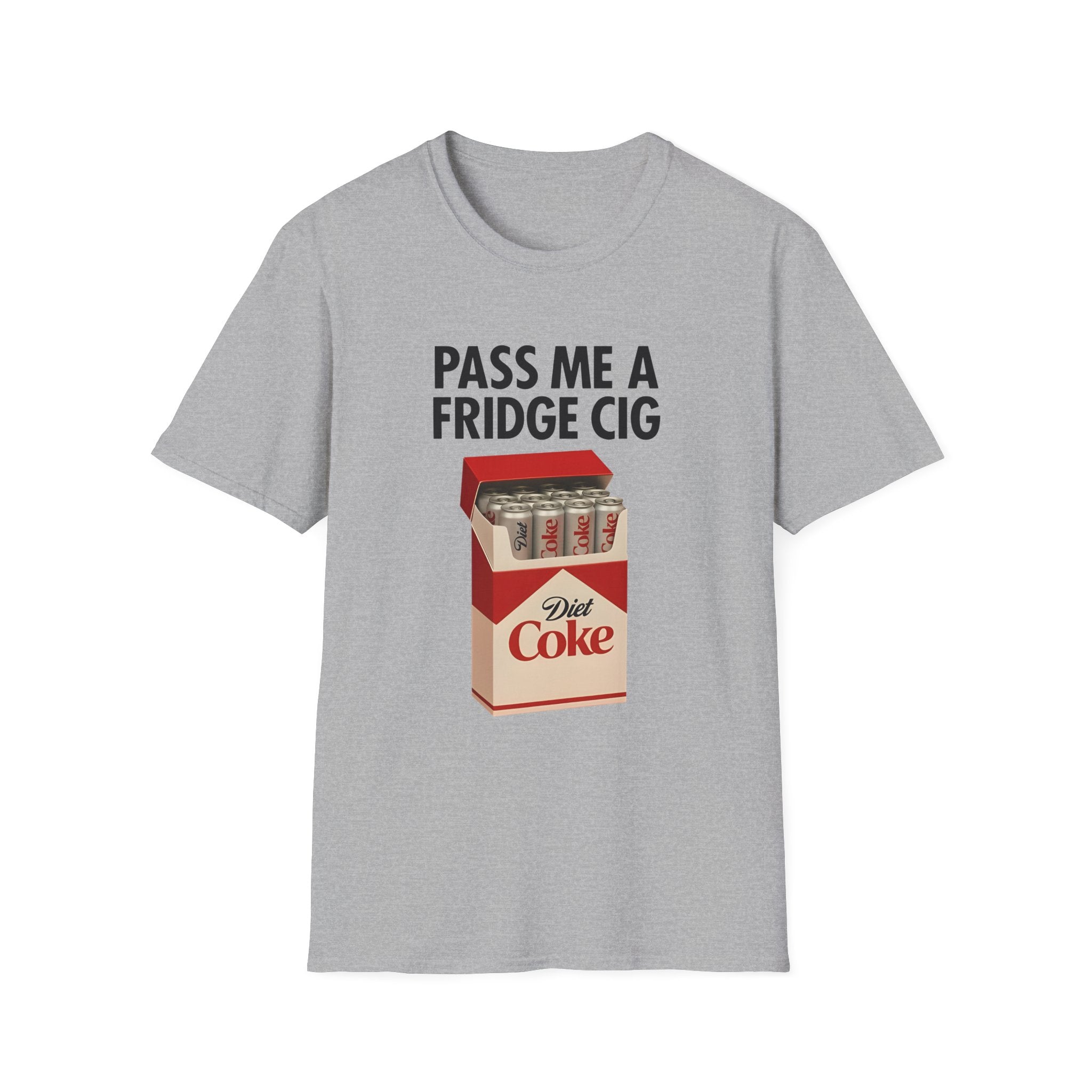 T-Shirt — "Pass Me a Fridge Cig" Retro Diet Coke Graphic Tee