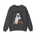 Halloween 'Bullsheet' Ghost Cow Sweatshirt - Funny Pumpkin & Bats Crewneck