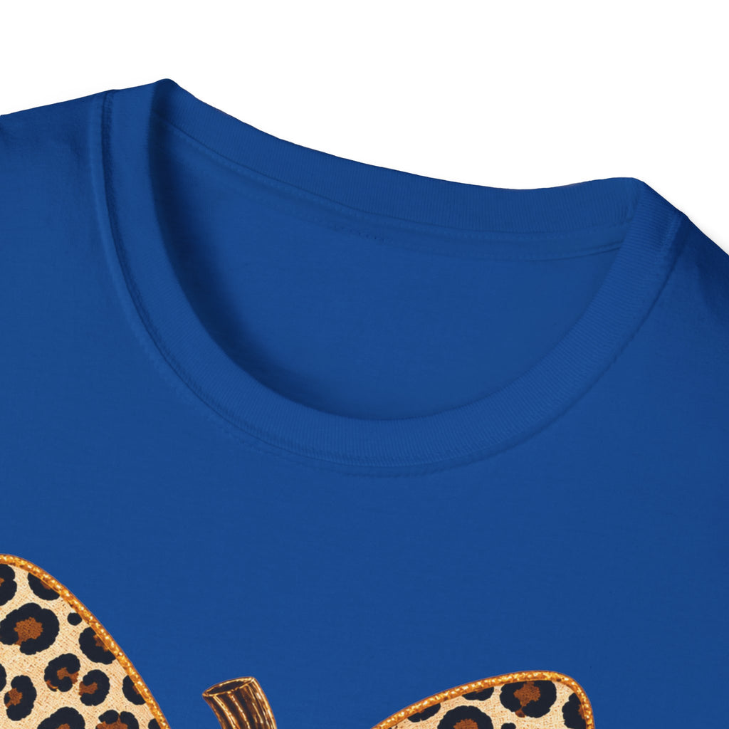 Leopard Bow Football Pumpkin T-Shirt