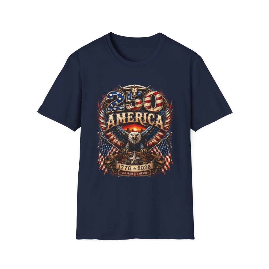 250 America Eagle Graphic T-Shirt — Patriotic 1776–2021 Anniversary Tee