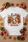 Salty Beach Tee mockup on white shirt