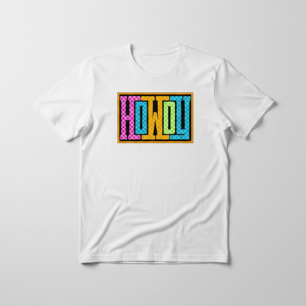 Retro Howdy Tee - White